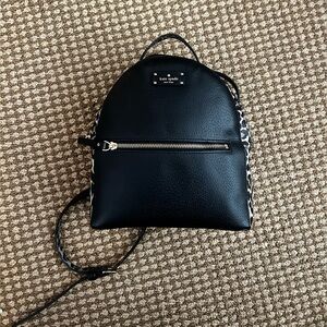 Kate Spade small leather leopard accent backpack